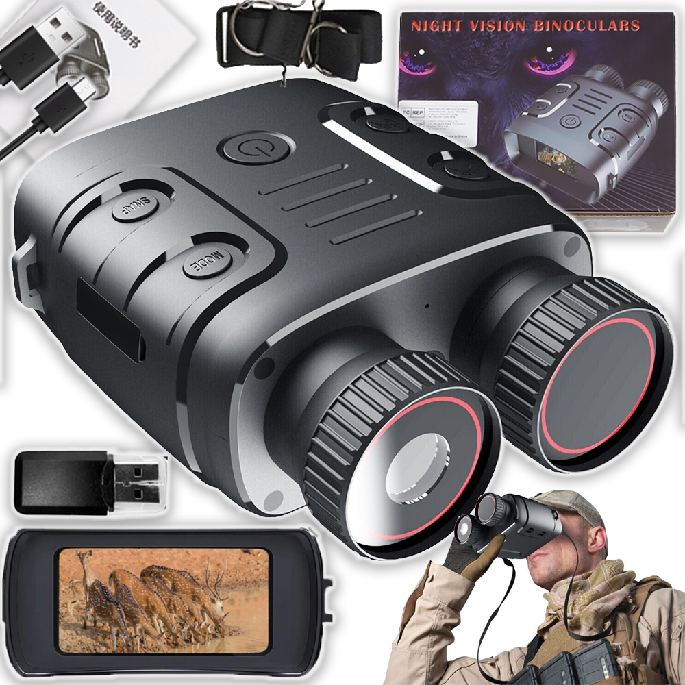 Lornetka Noktowizor Myśliwski Wodoodporna Podczerwień Zoom 10X 800M Hd