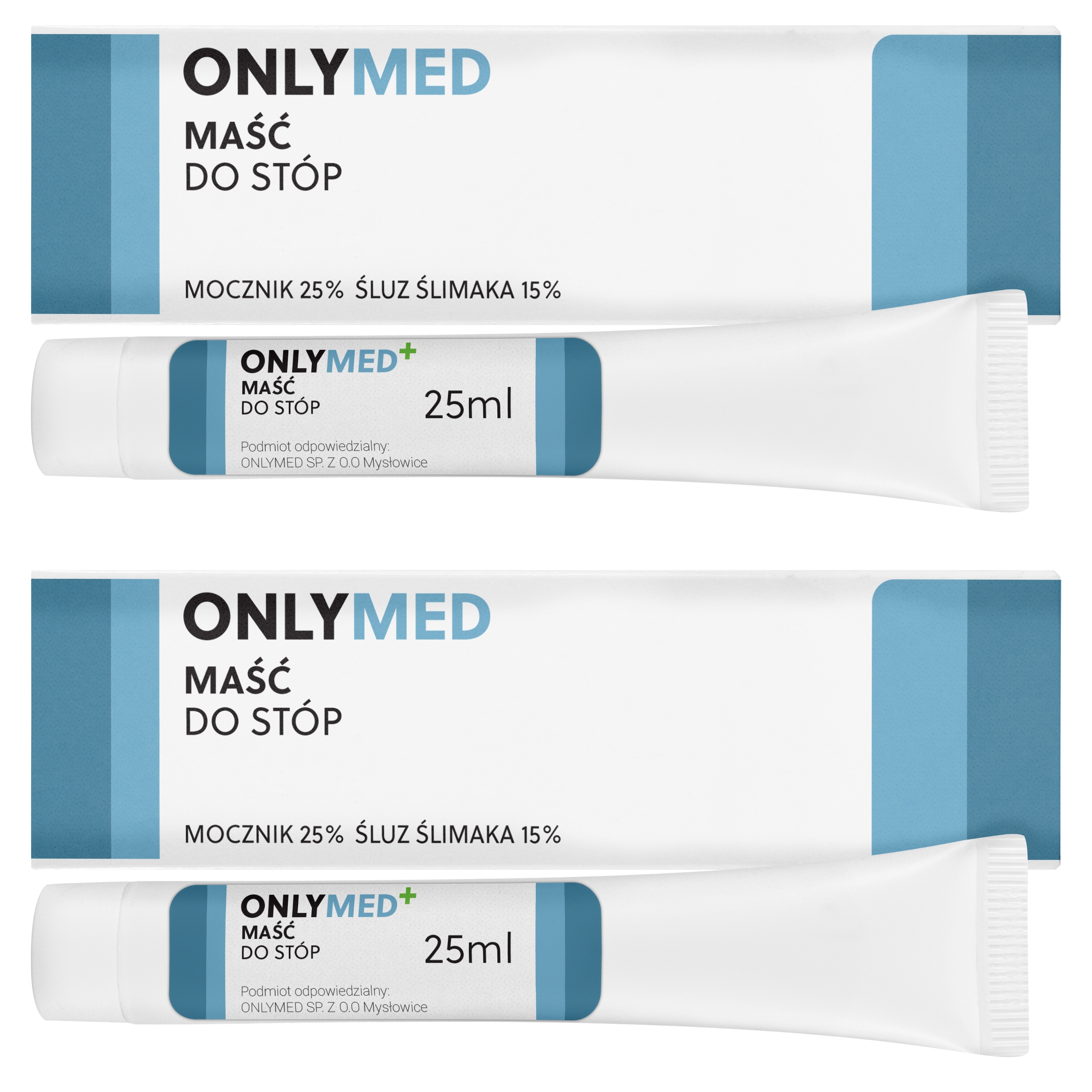 2x Maść do stóp na popękaną suchą skórę i zrogowacenia 25% mocznika Onlymed