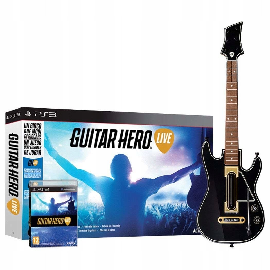 Guitar Hero Live PS3 Gitara Gra Nowa Impreza 42 utwory Queen One Republic