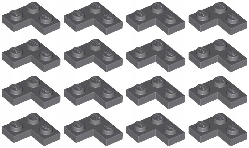 

Lego 2420 Płytka 2x2 szara ciemna (10g) 16 szt.