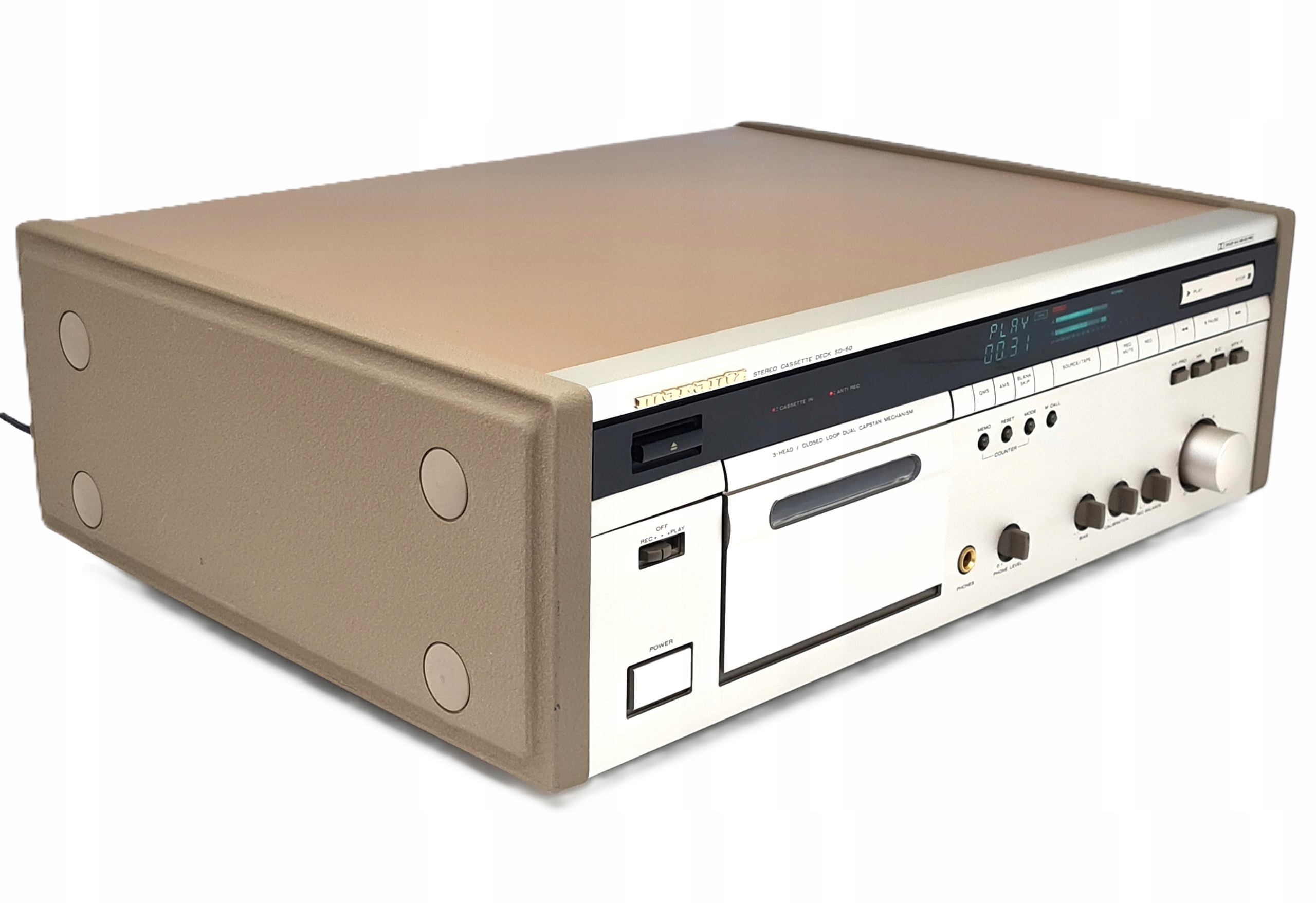 MAGNETOFON KASETOWY MARANTZ SD-60 GOLD MADE IN JAPAN *** • Cena