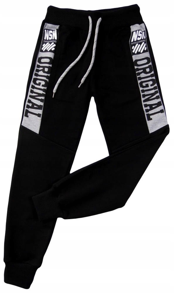 CZARNE nowe SPODNIE dresowe 1526 EMPIRE 9-10Y Turc Materiał dominujący bawełna