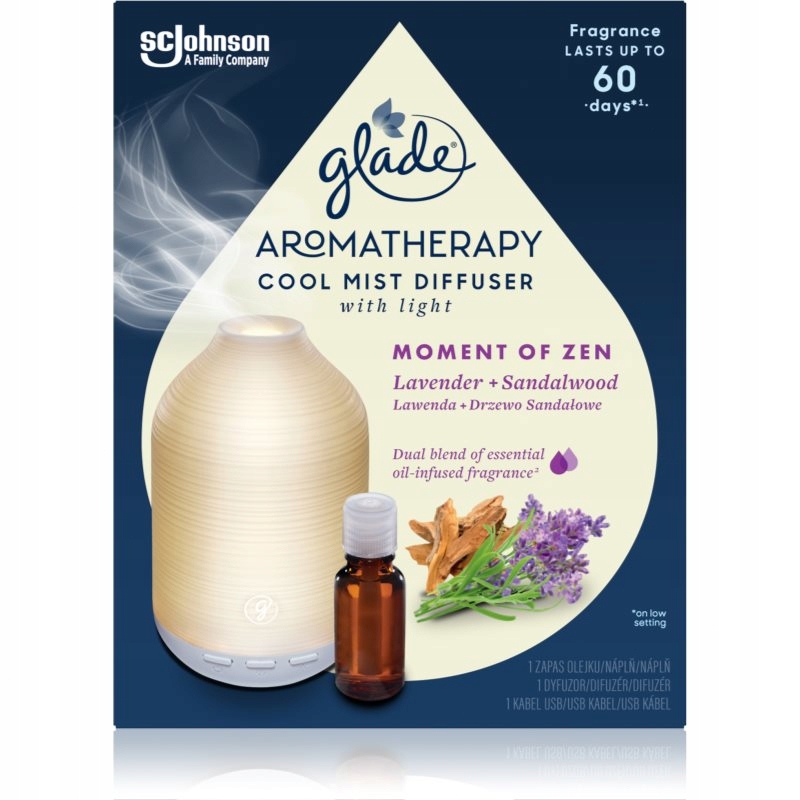 Levně Glade Aromatherapy Moment of Zen aroma difuzér s náplní Lavender Sandalwo