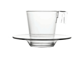 POLIWĘGLAN ESPRESSO FILIŻANKA + SPODEK 70ML LEKKA NIETŁUKĄCA SIĘ