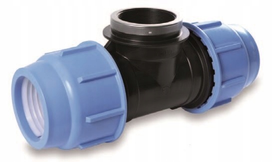 T-rozdělovač s závitem 110-3' F-110 Blue Seal PN10
