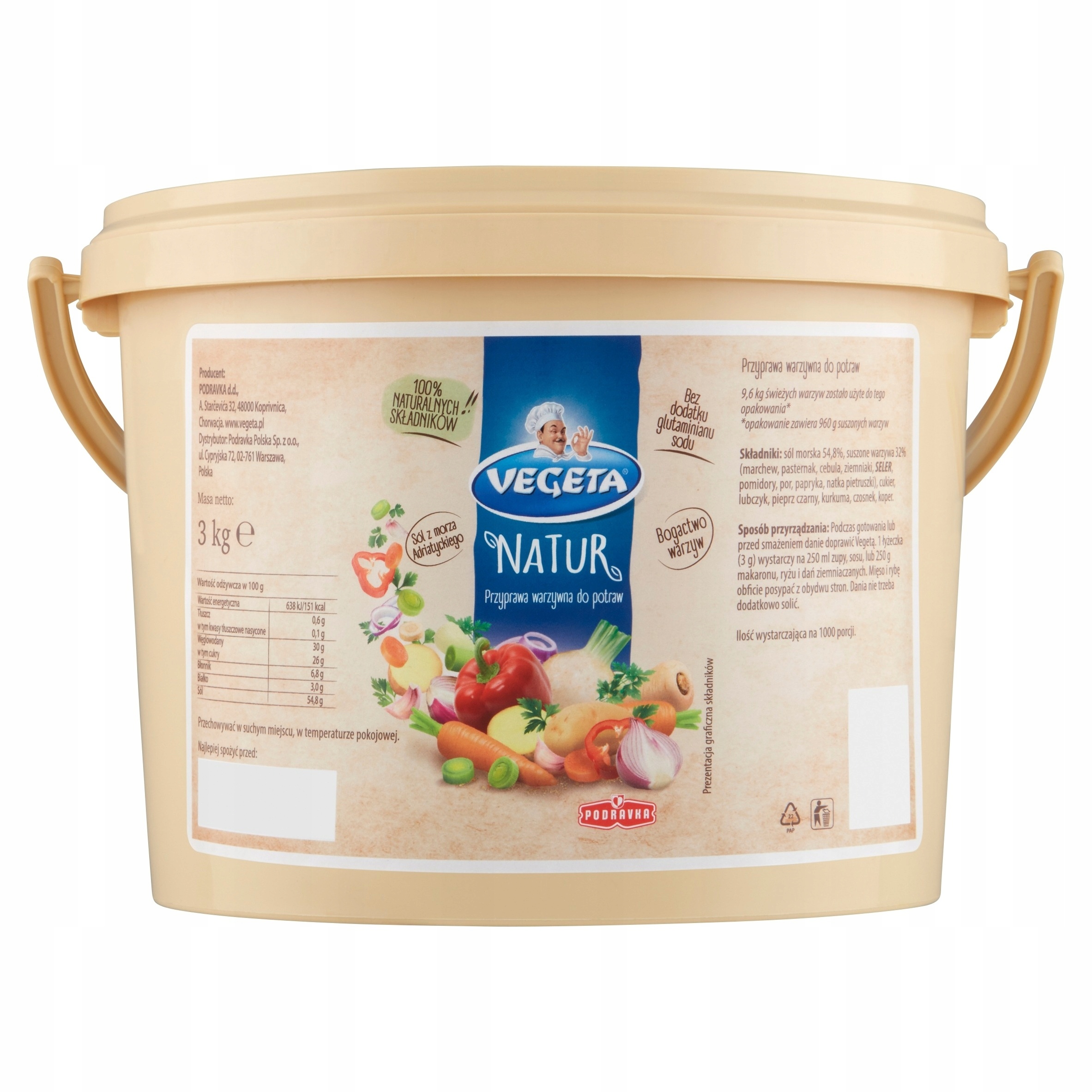 Vegeta Natur kbelík 3 kg