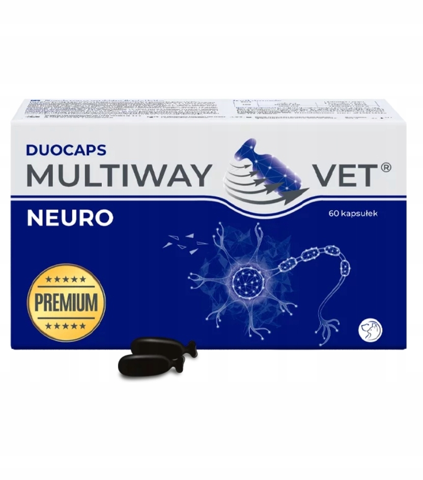 Multiway Vet Duocaps Neuro dla Psa i Kota Wsparcie Układu Nerwowego 60 kaps