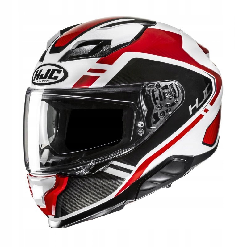 Motocyklová Prilba Hjc F71 Tozz Biela Červená