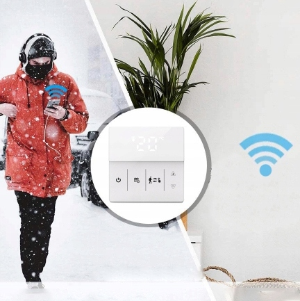 Termostat Obciążalny 16A Biały TRZ061 ZigBee TUYA Seria Termostat Obciążalny