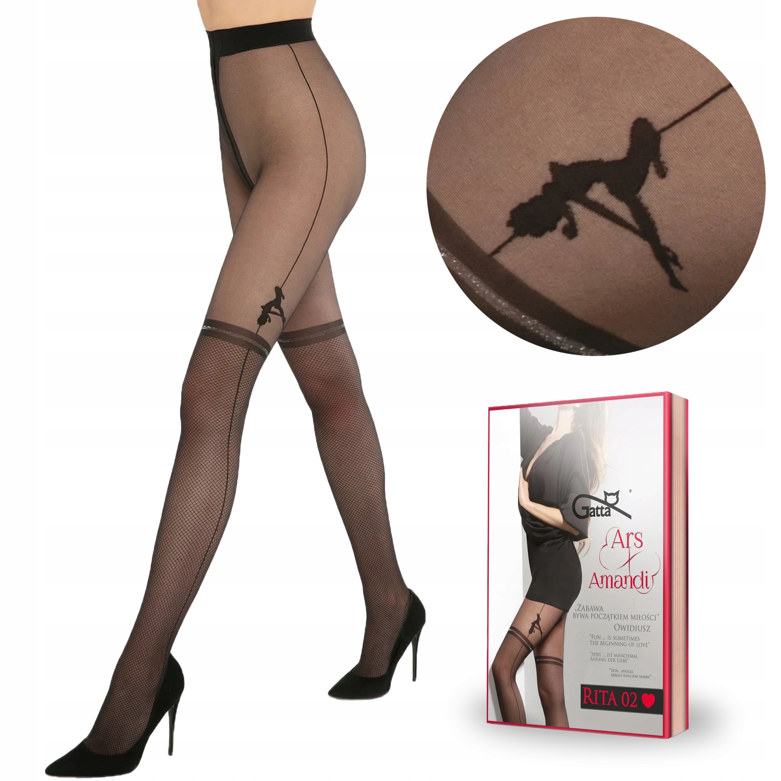 

Rajstopy Gatta Ars Amandi Rita 02 Pole Dance 4-L
