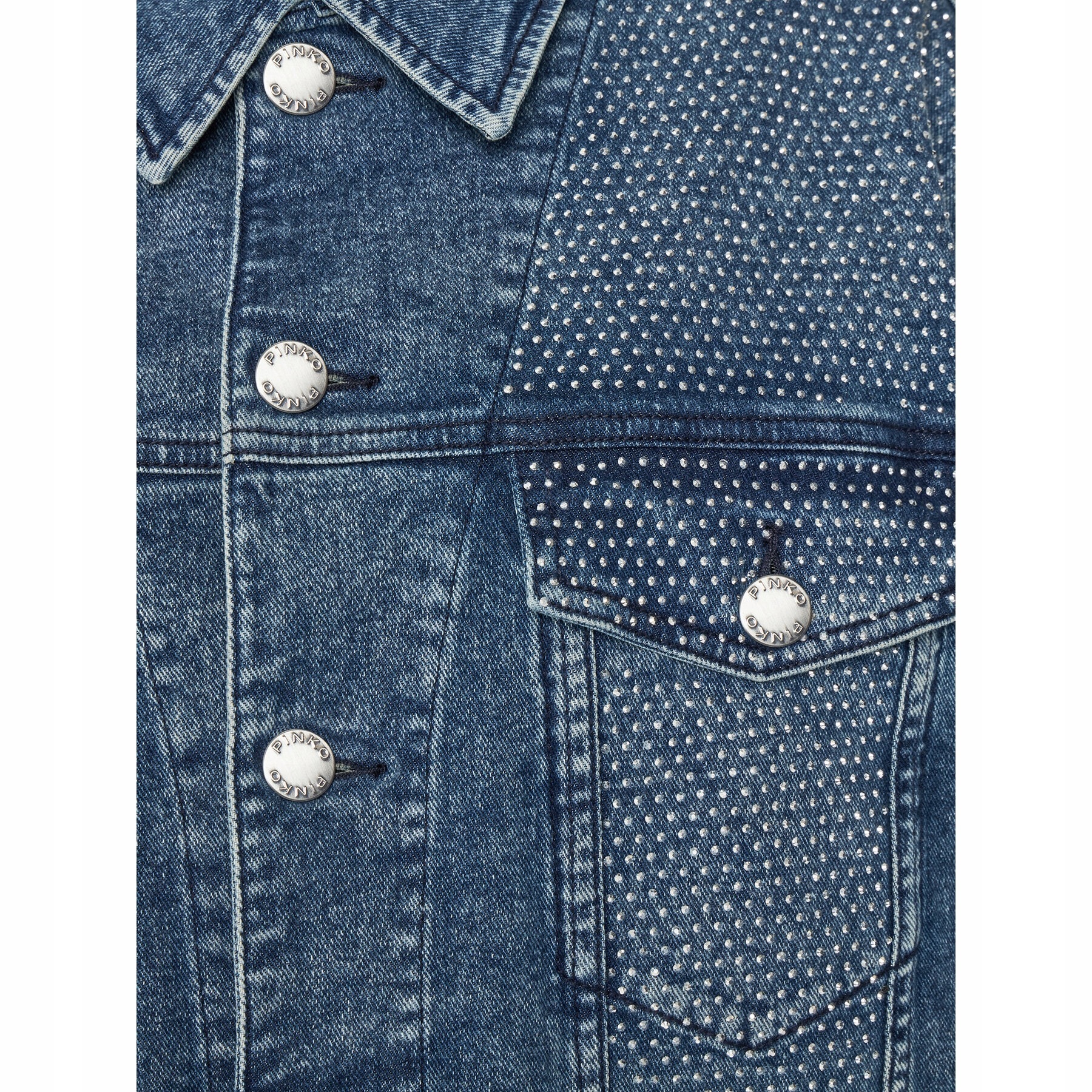 Damskie Kurtka jeansowa 104800 A2GI granatowy