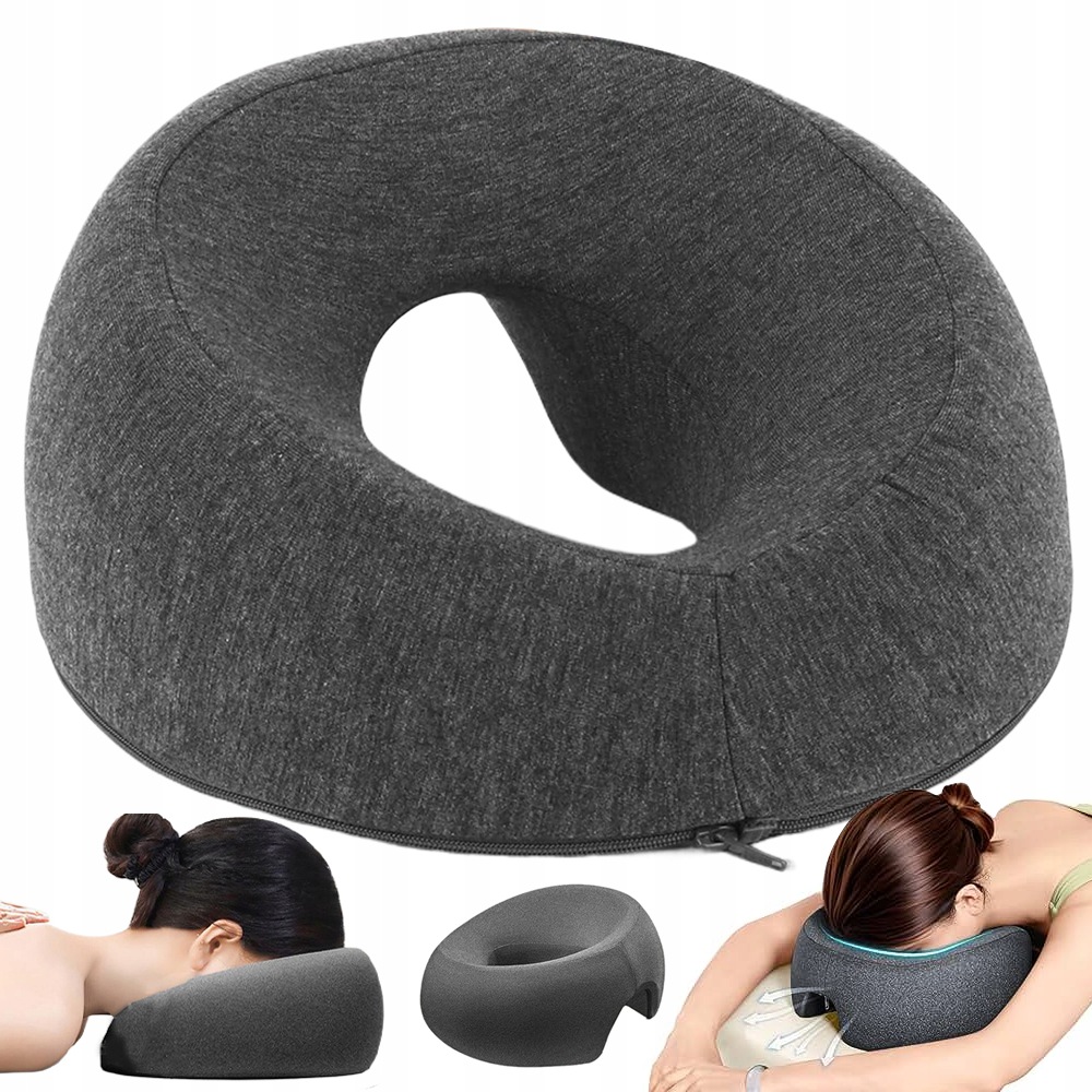 Polštář Pod Obličej Paměťová Pěna U-tvar Protiskluzová Salon