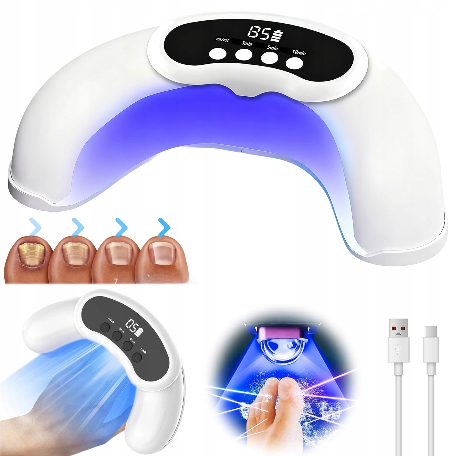 Protiplísňové Laserové Zařízení S 3 Nastaveními Času A 30 Led Diodami