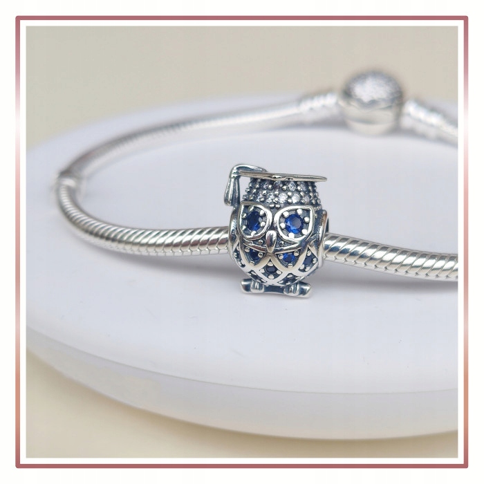 Charms SOWA ABSOLWENT zawieszka S925 Rodzaj Wyrób jubilerski