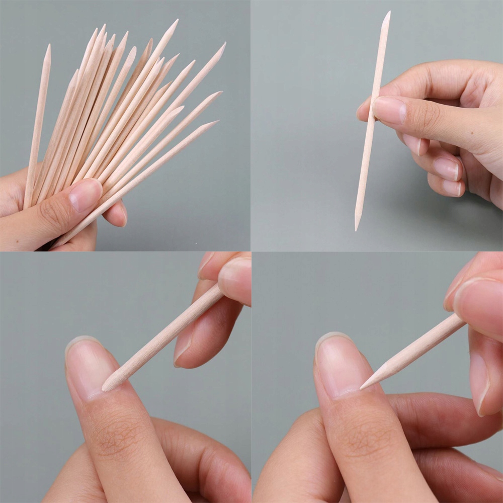 10x PATYCZKI DREWNIANE DO MANICURE I PEDICURE Kod producenta 0250