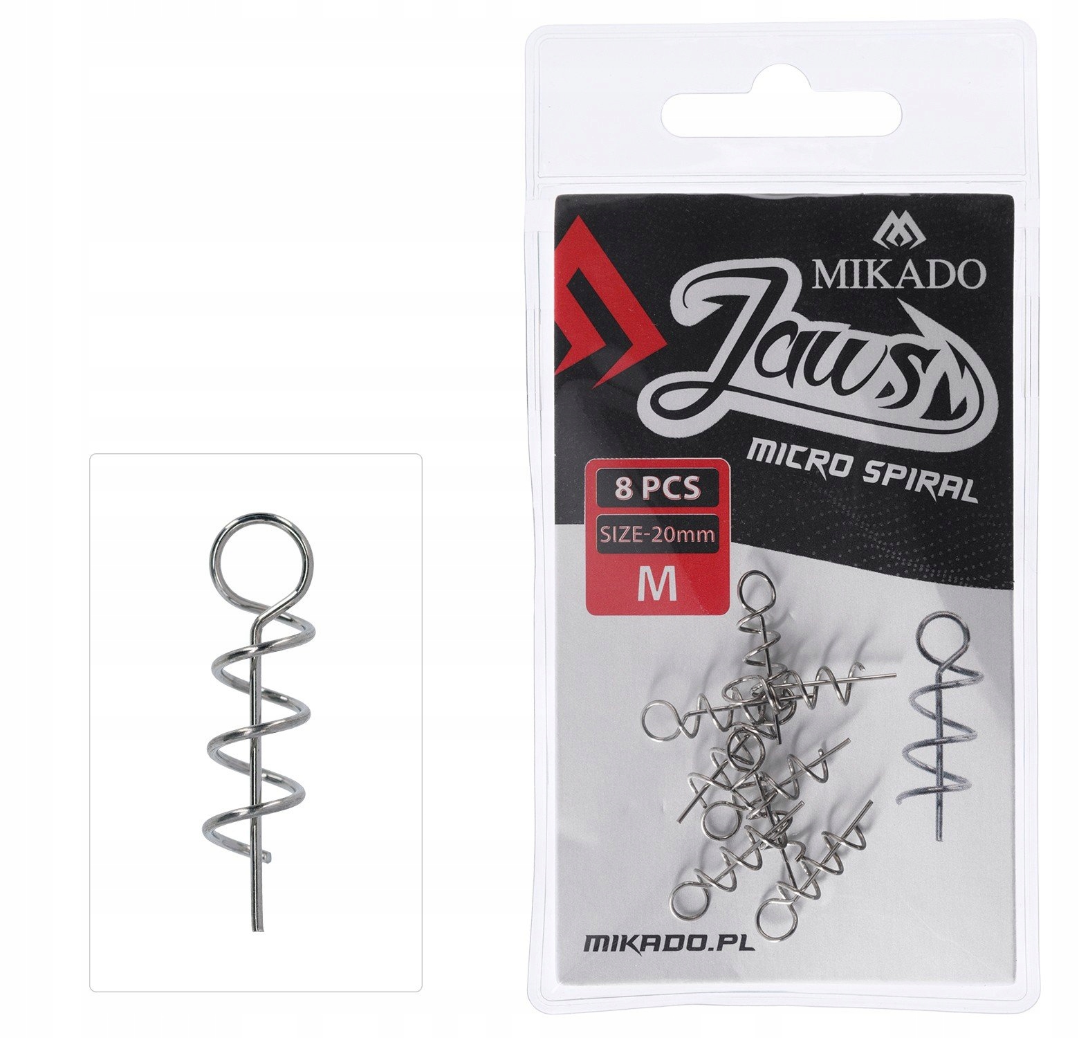Wkręt Do Przynęt Miękkich Mikado Jaws Micro Spieral Xs 10mm 8