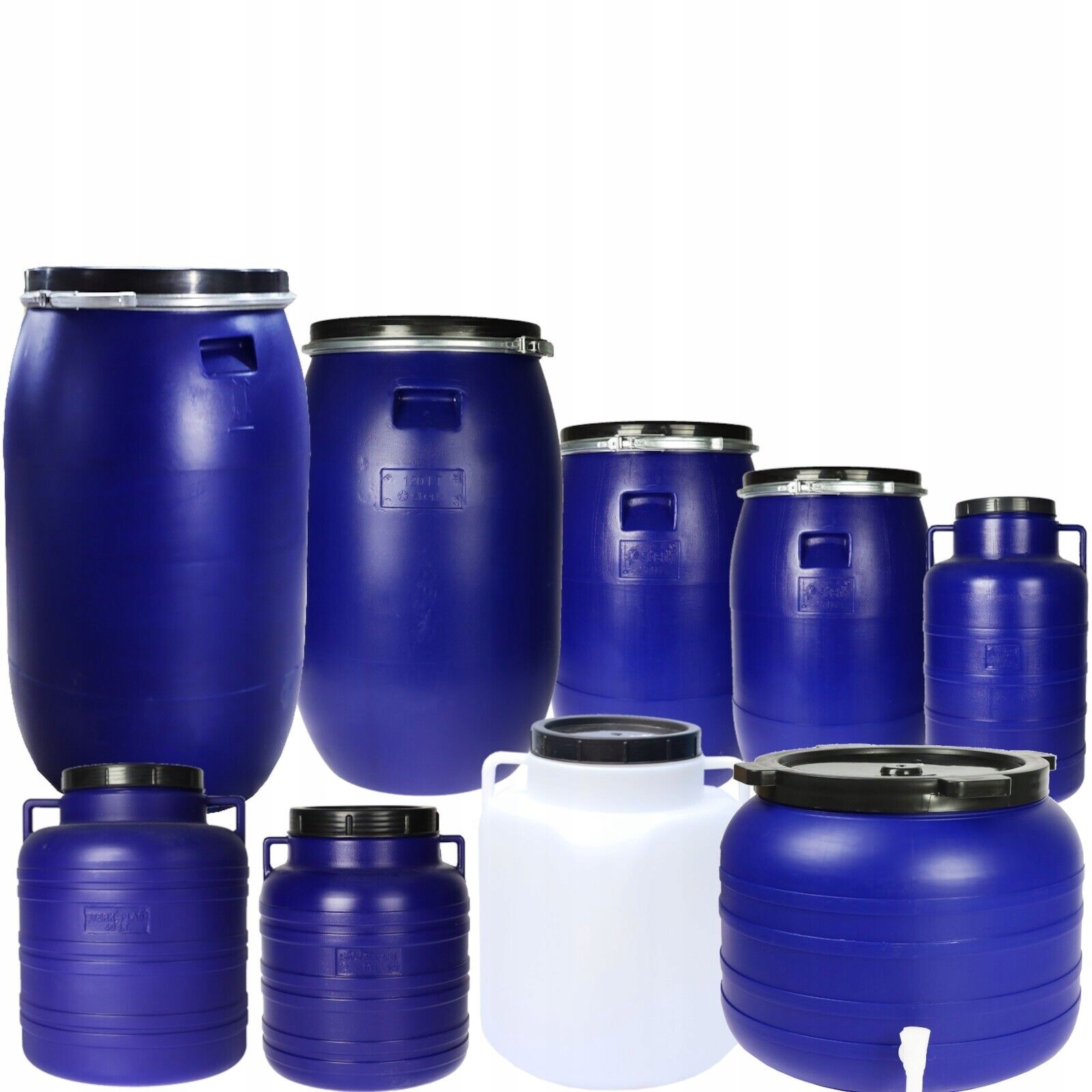 BECZKA PLASTIKOWA 30 L DO KISZENIA KAPUSTY NA WODĘ DESZCZÓWKĘ OGÓRKI MAŁA Wysokość produktu 40 cm