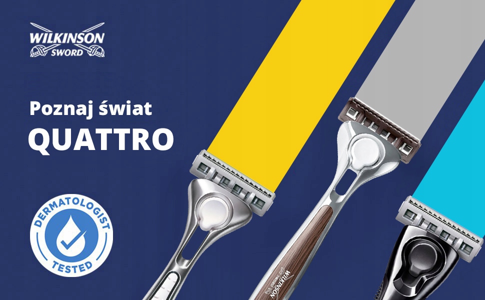 Wkłady Wilkinson Quattro Essential Precision Sensitive Titanium ostrza 8szt Marka Wilkinson