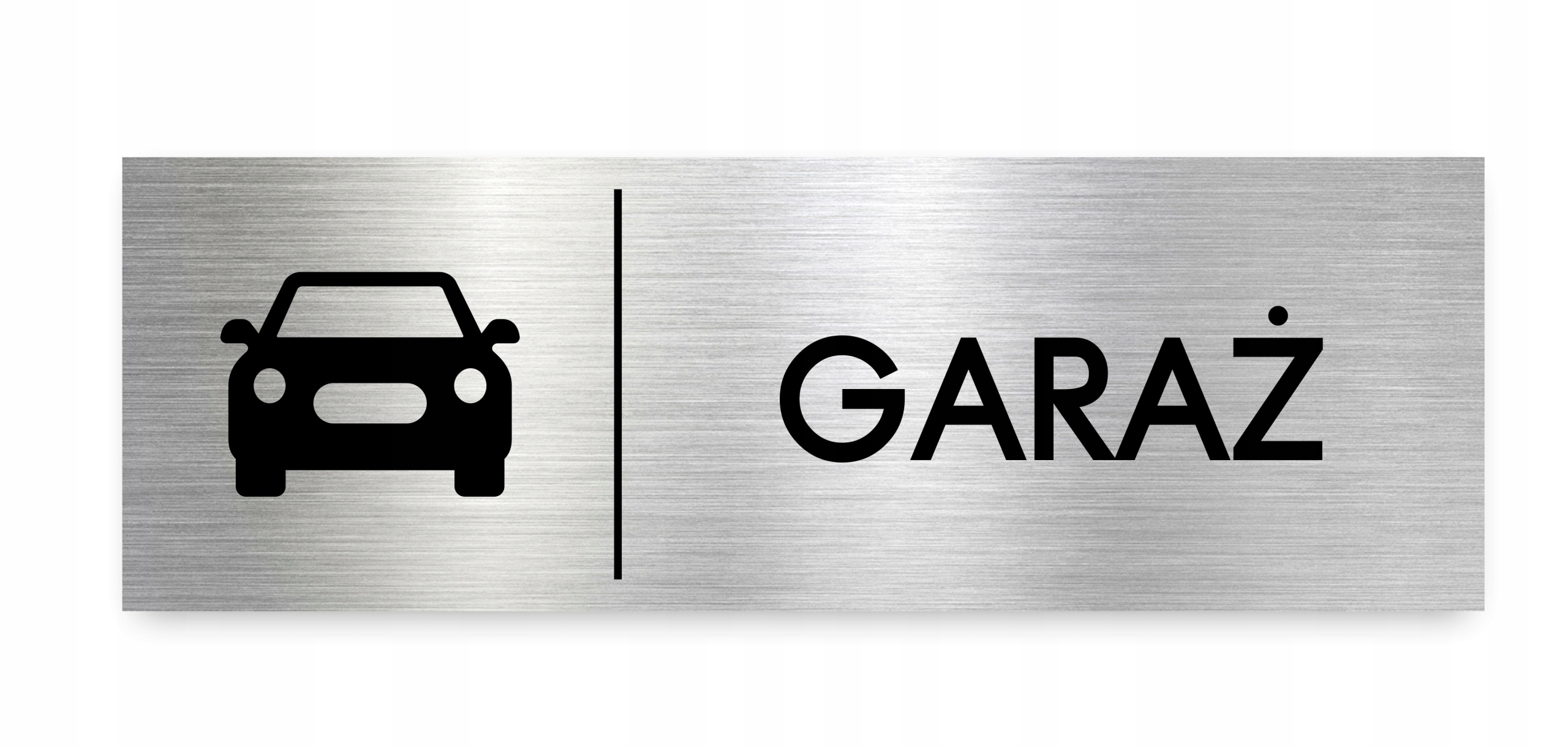 

Tabliczka Garaż 30x10 cm Dibond