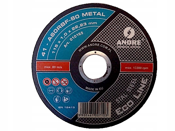 

Tarcza Do Cięcia Metalu 115X1,2X22 MM Andre
