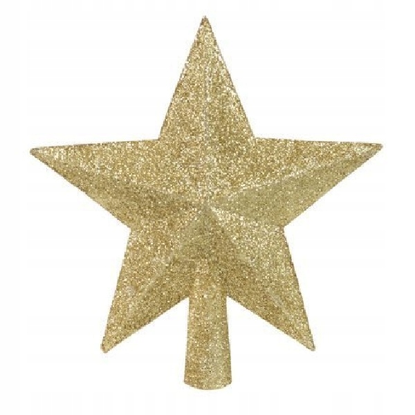 

Czubek na Choinkę Gwiazda Betlejemska Złota 14cm