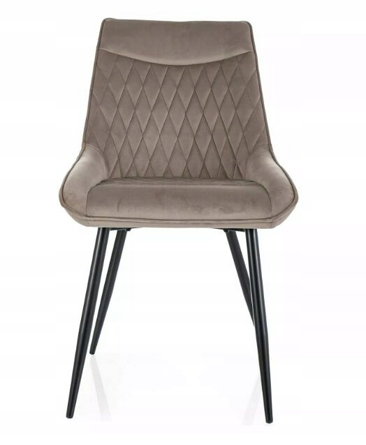 Čalúnená velúrová stolička Agat Velvet Signal Béžová, loft, obývacia izba