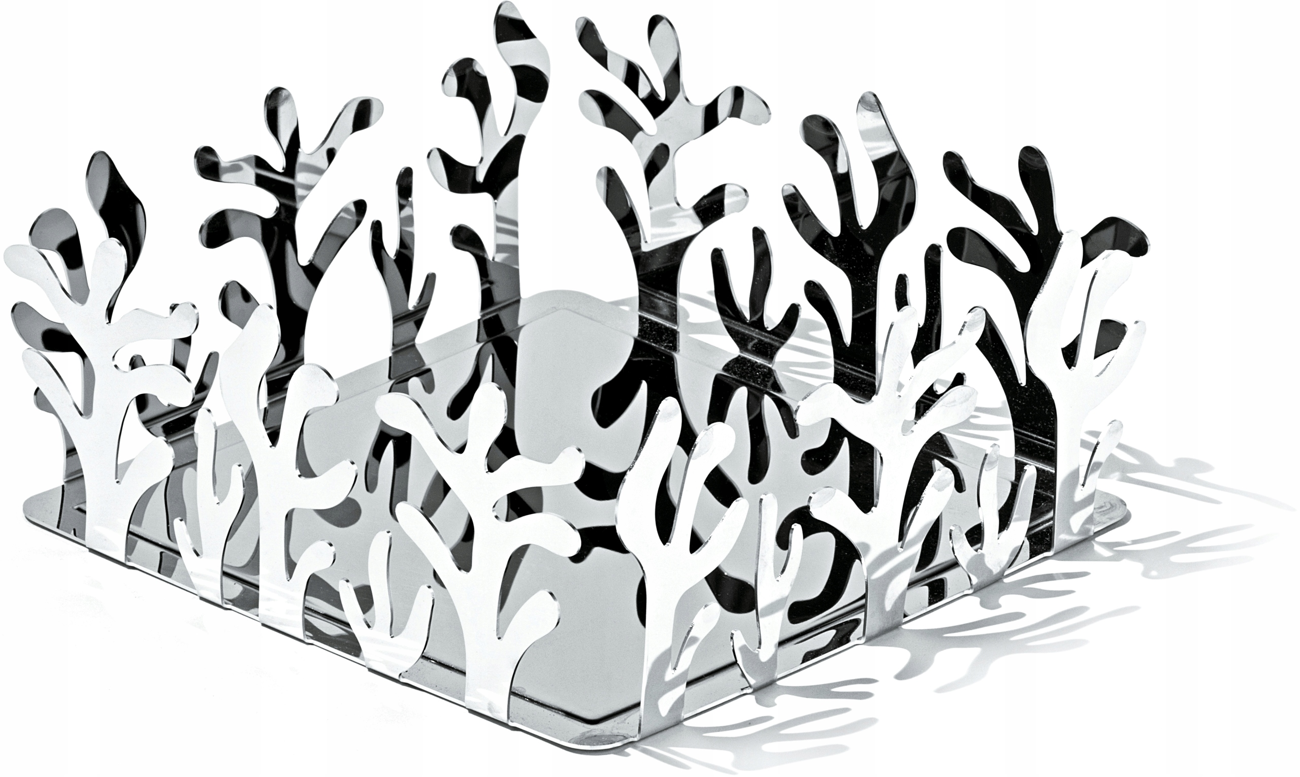 Alessi Mediterraneo Držiak Na Obrúsky oceľový strieborný leštený