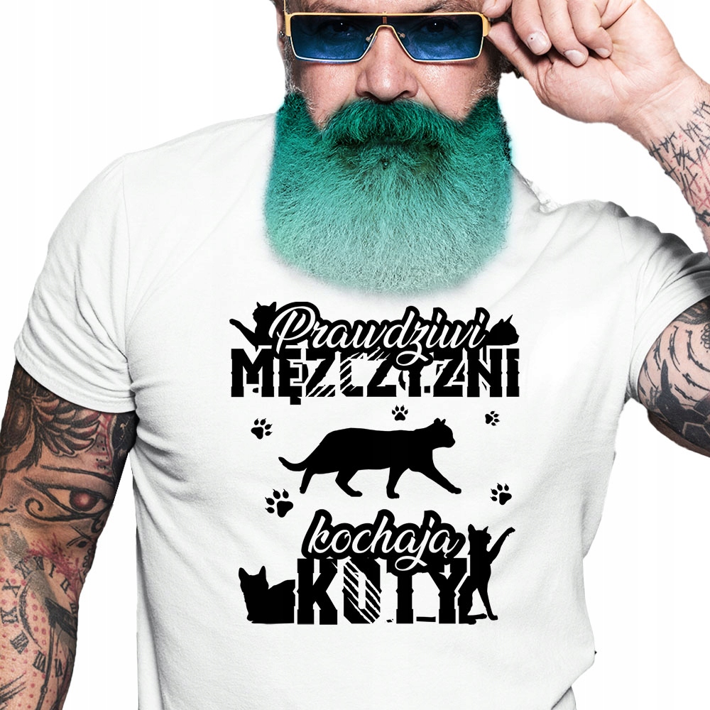 

Kot Prawdziwi Kochają Koty Śmieszna Koszulka L