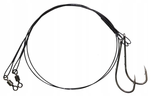Przypon stalowy York 1 x 7 haczyk agrafka 25 cm 12 kg