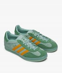 Boty Adidas Gazelle Indoor Hazy Green Crew Yellow IG6783, vel .38