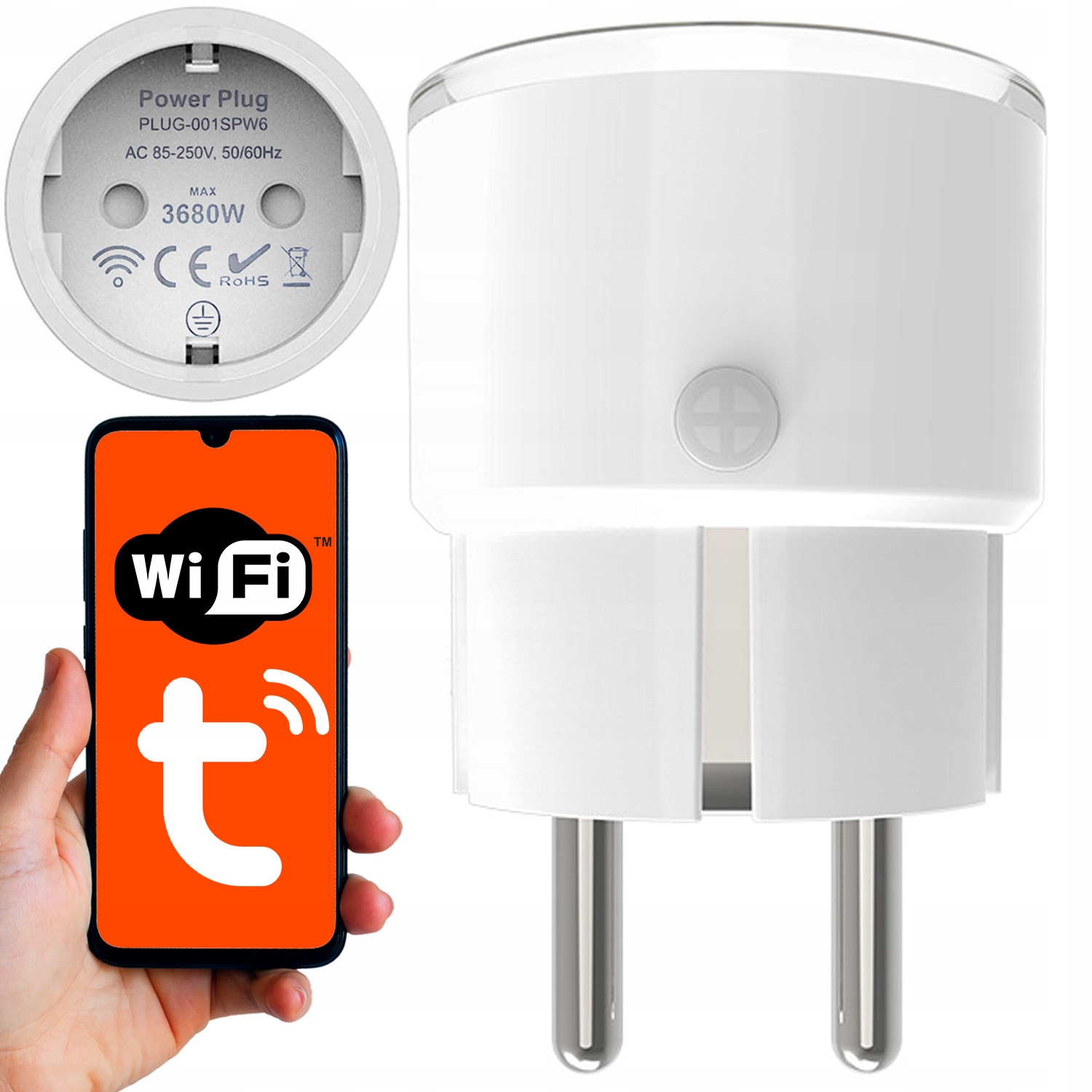 

Programator Czasowy Smart Wifi Tuya Plug Watomierz