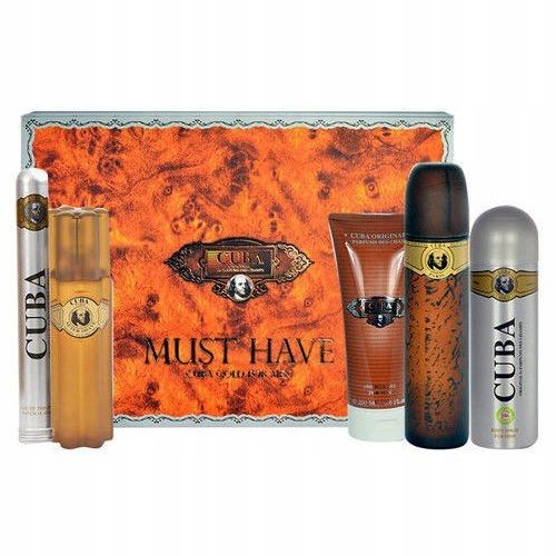 Elegantní sada Cuba Gold Must Have Toaletní voda sprej 100 ml a příslušenství