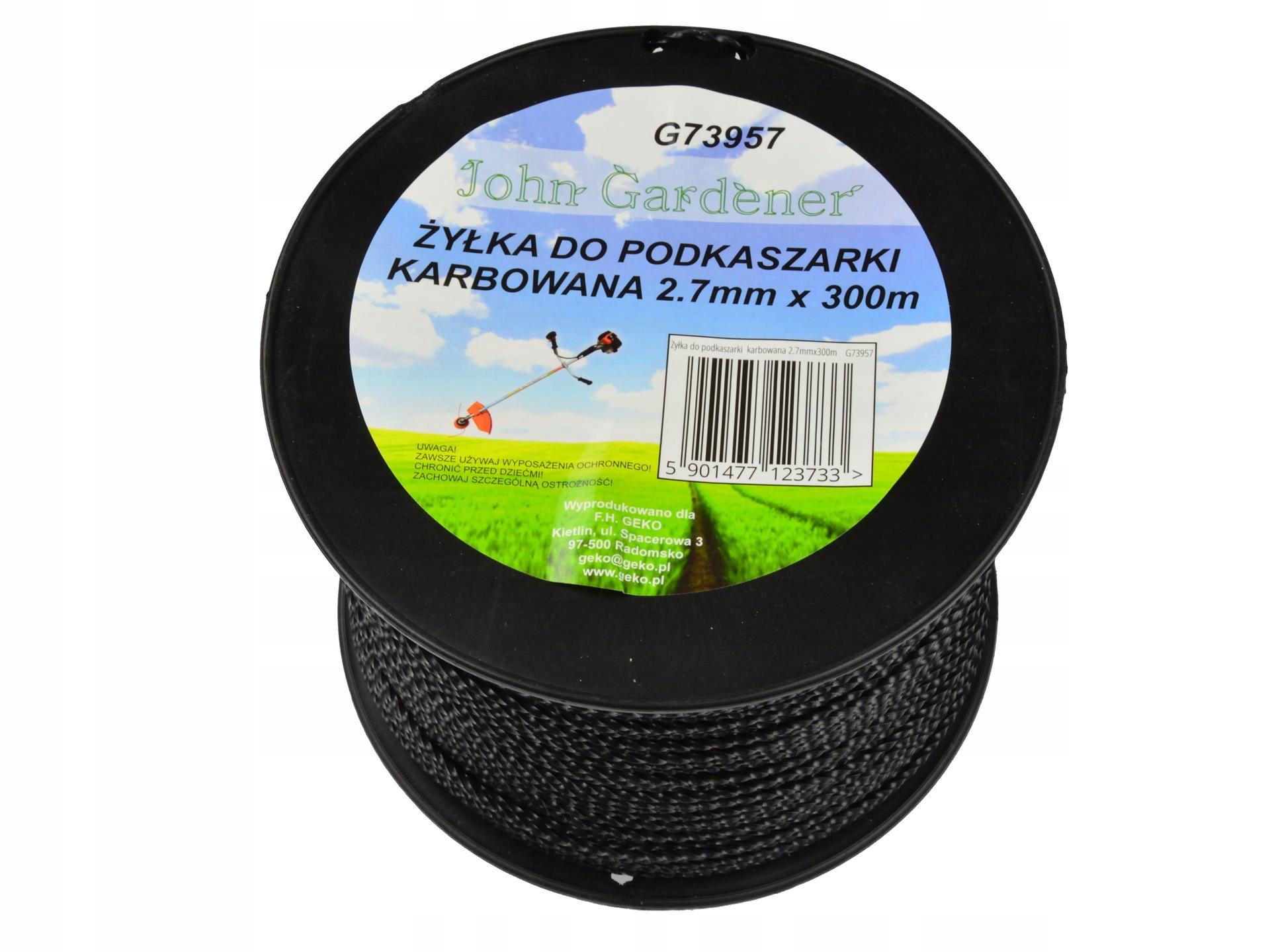 

Żyłka Tnąca Podkaszarki Kosy Karbowana 2,7MM 300M