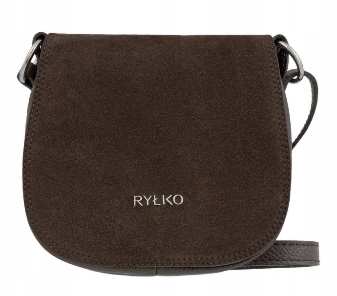 Ryłko Čokoládová Dámská Kožená Kabelka Crossbody Kabelka Přes Rameno Z Kůže