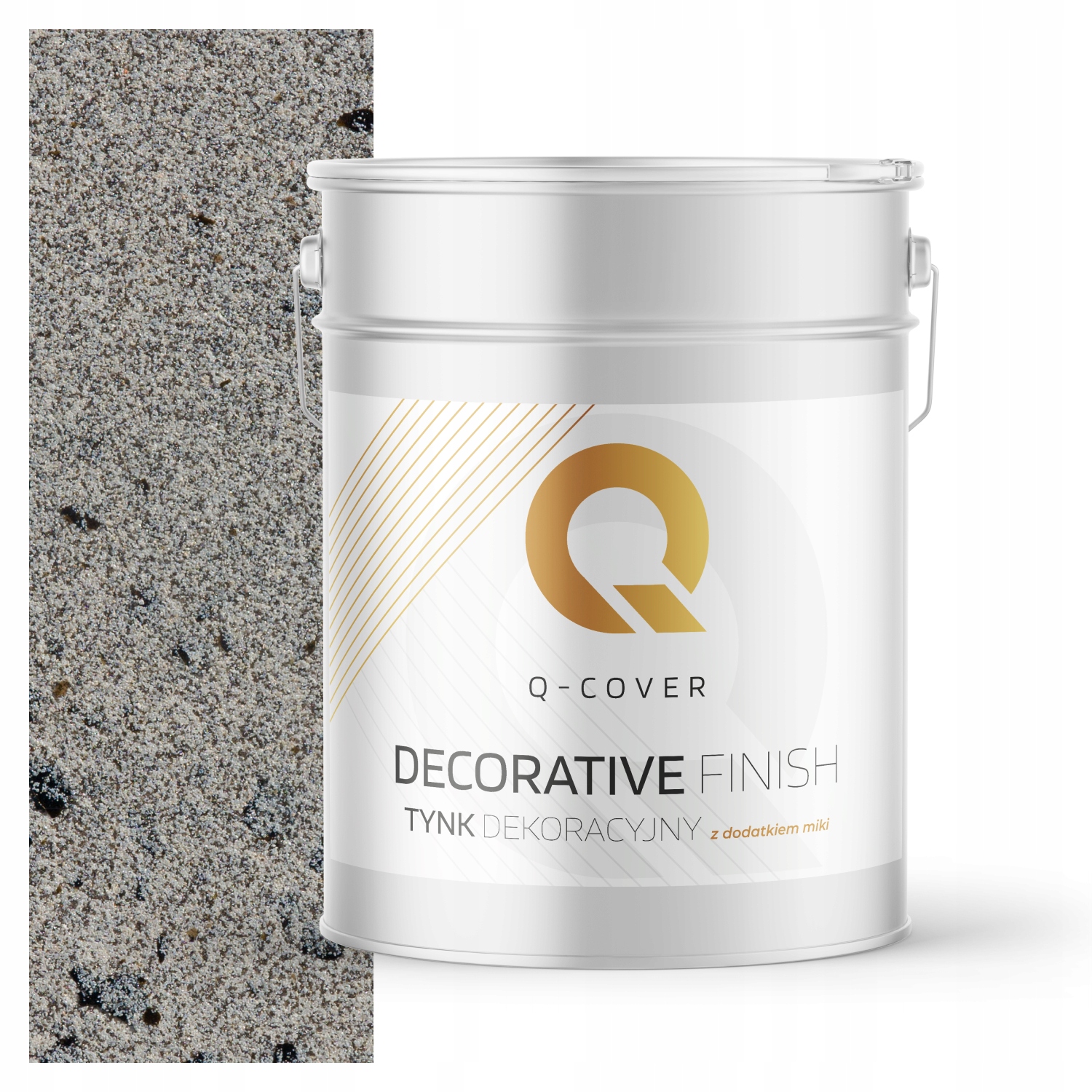 Dekorativní Omítka Šedá Barva S Černou Mikou D911 15kg Miková Premium