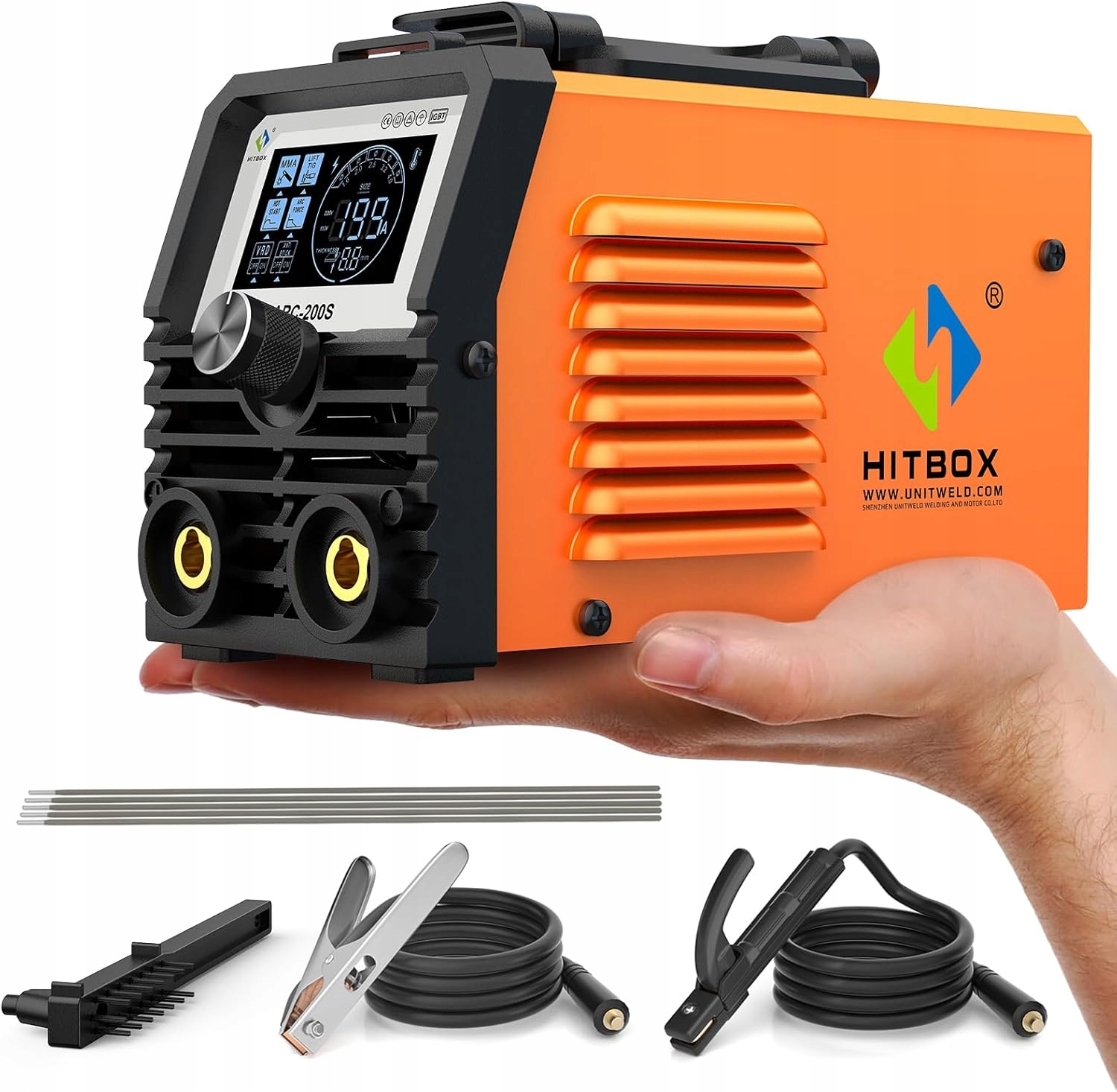 Invertorová Svářečka Mma Lift Tig 200A 230V 2v1 Led