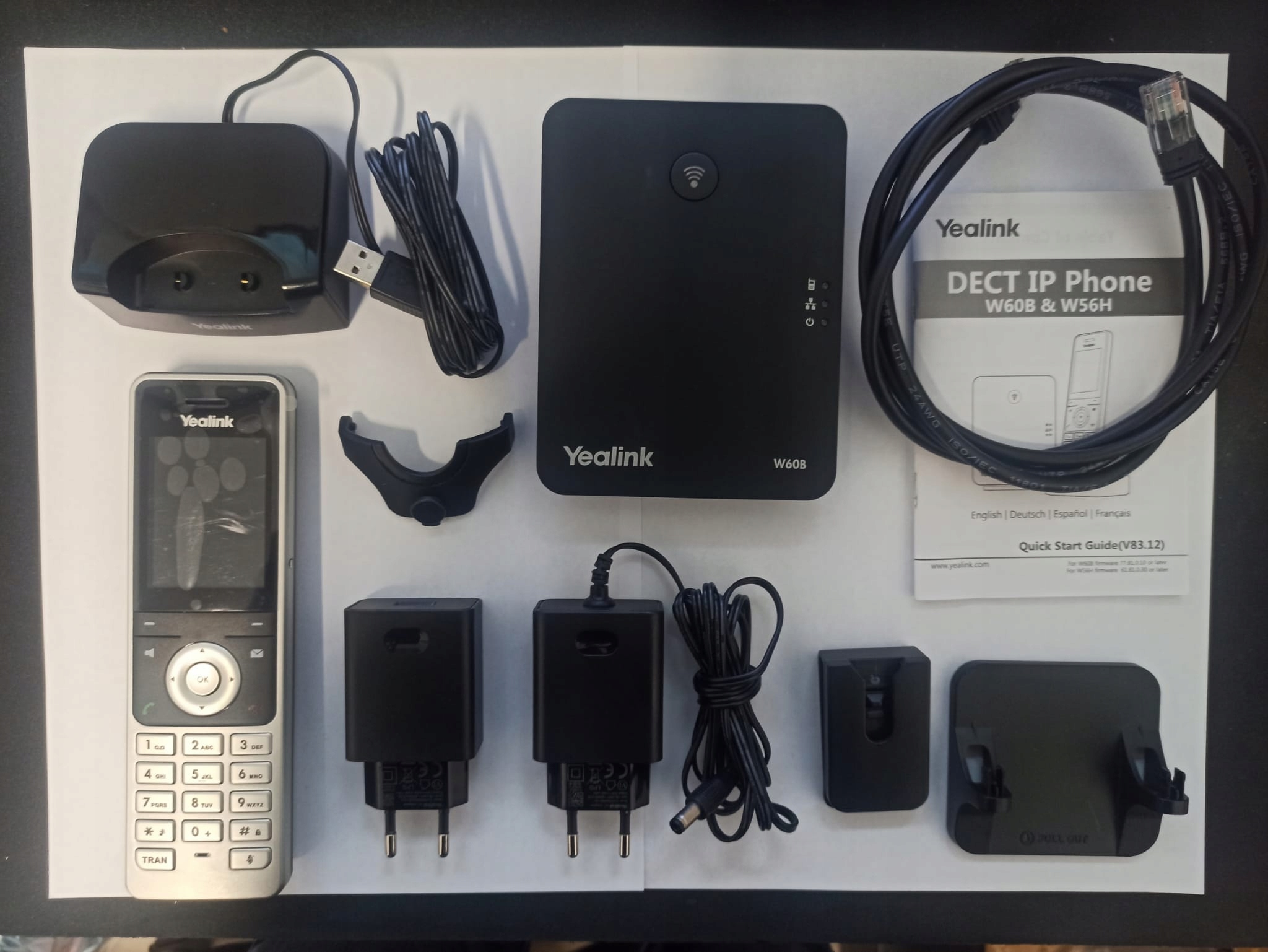 Telefon stacjonarny Yealink W60P Obsługa PoE Tak