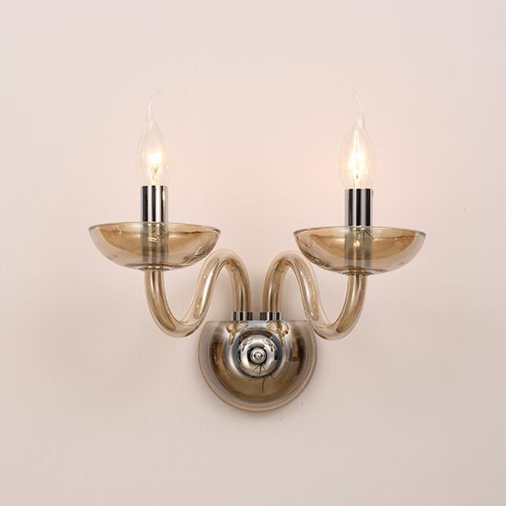 Aca Lighting Crystal nástenné svietidlo BLK82182WCNC