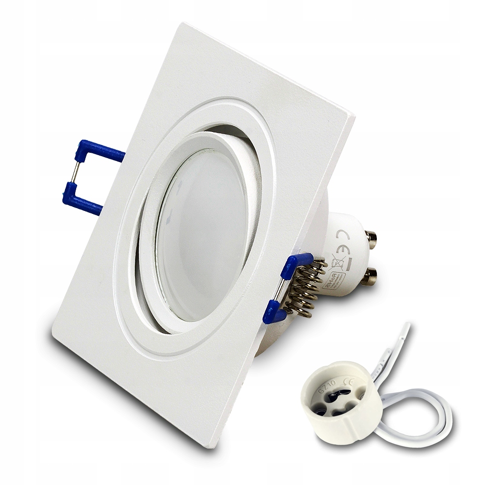 Oprawa halogen ODLEW BIAŁA + LED GU10 7W 3000K Kod producenta RIK.13 WH + 7W 3000K