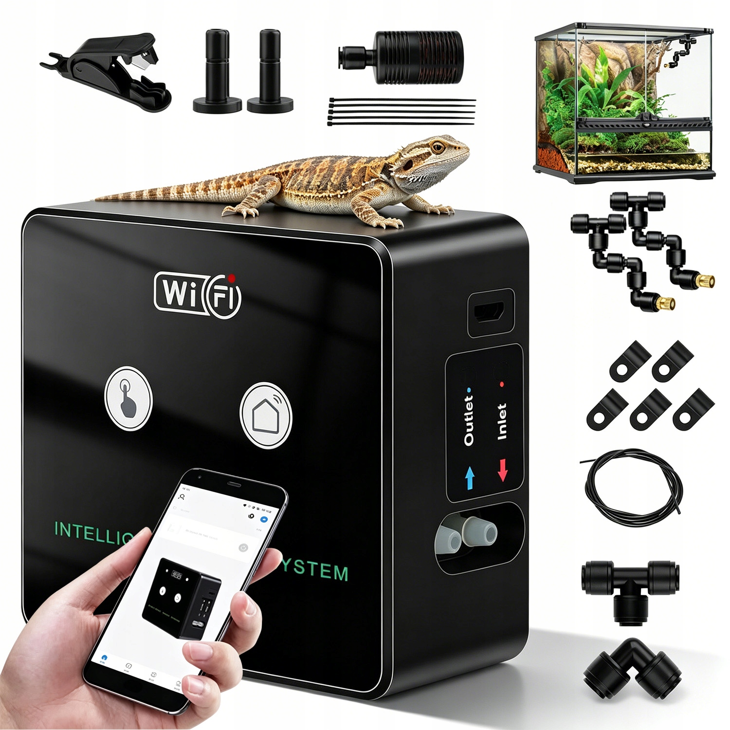 Zvlhčovače Vzduchu Pro Plazy Automatický Wifi Systém Kropení Pro Plazy
