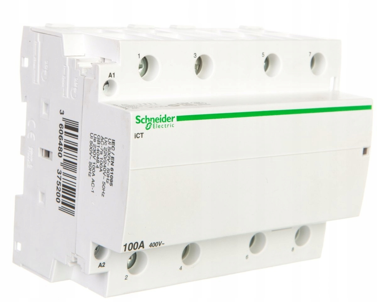 Schneider Stycznik modułowy 100A 4Z 0R 230V Ac iCT A9C20884