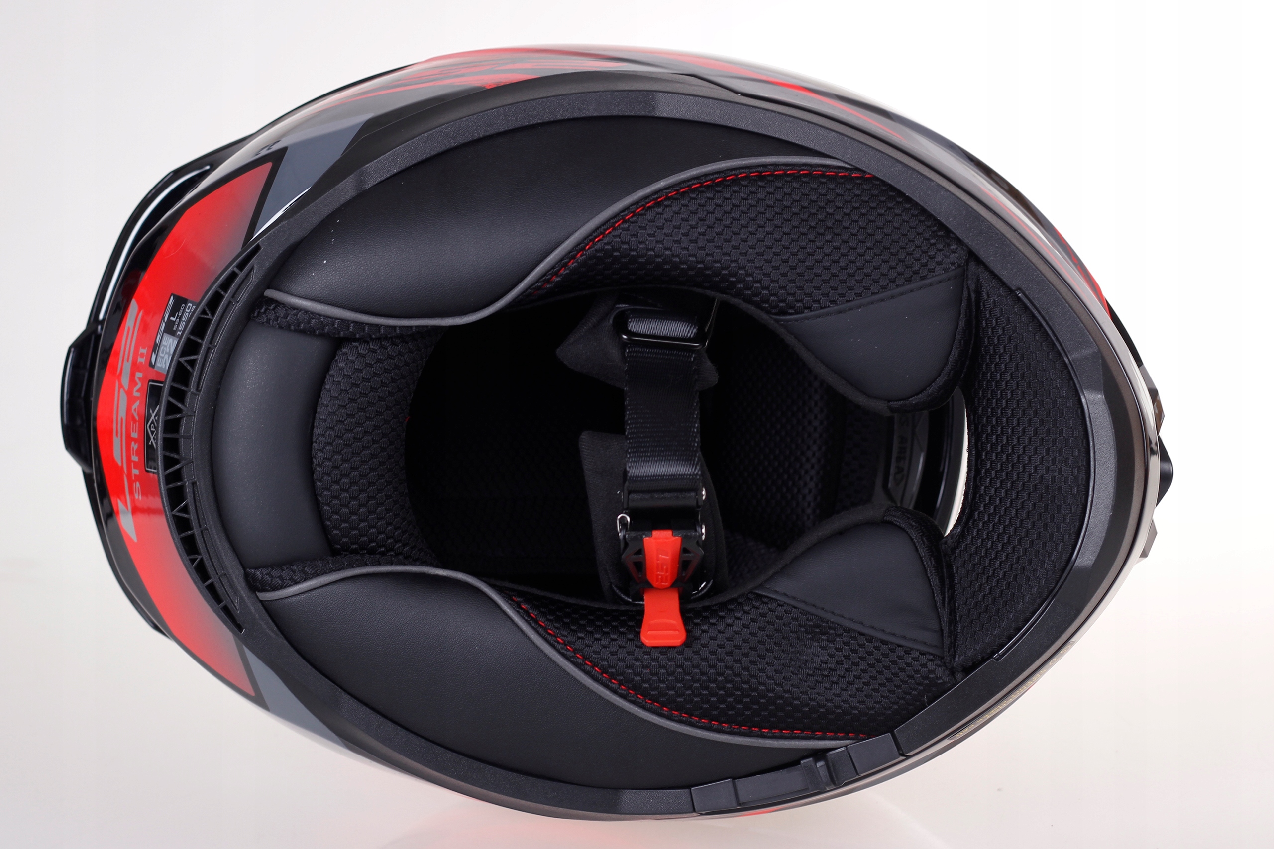 Kask integralny motocyklowy LS2 FF808 STREAM II ECE 22.06 Fury red BLENDA Rodzaj zapięcia mikrometryczne