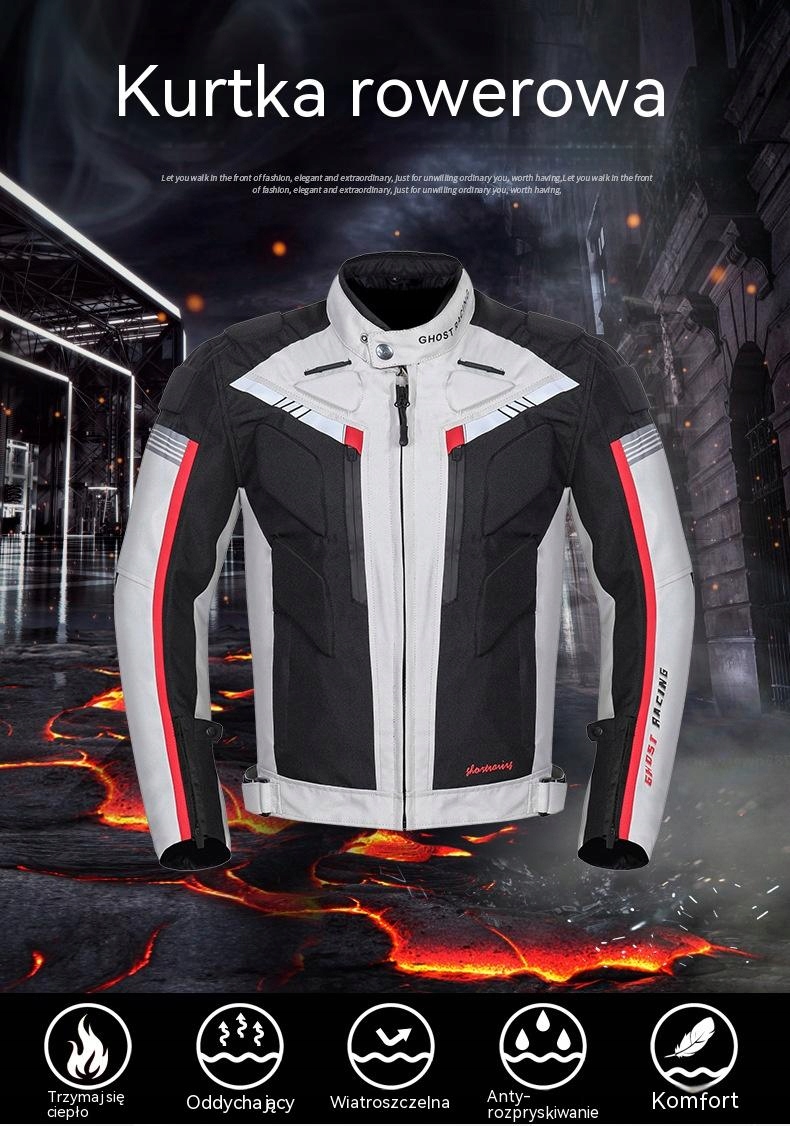 BEZPIECZNY KOMBINEZON MOTOCYKLOWY KURTKA SPODNIE Rozmiar M