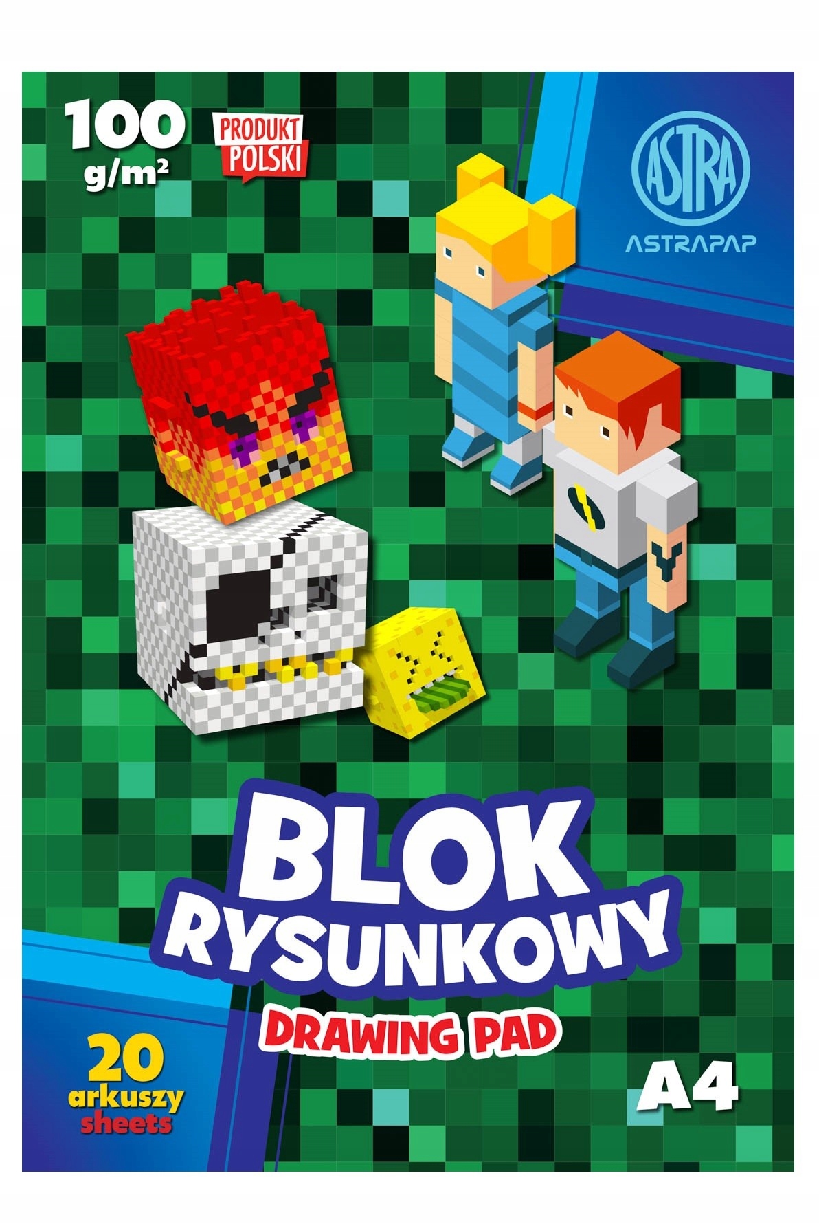 

Blok rysunkowy Astrapap A4 100g 20 arkuszy Pixel