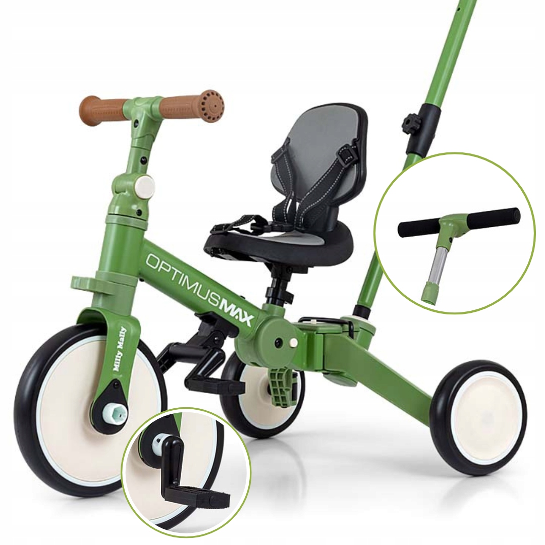 Rowerek trójkołowy biegowy Optimus Max 5w1 Milly Mally rower na roczek