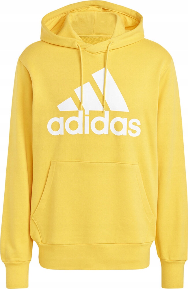 BLUZA MĘSKA ADIDAS ESSENTIALS FRENCH TERRY BIG LOGO HOODIE ŻÓŁTA r L