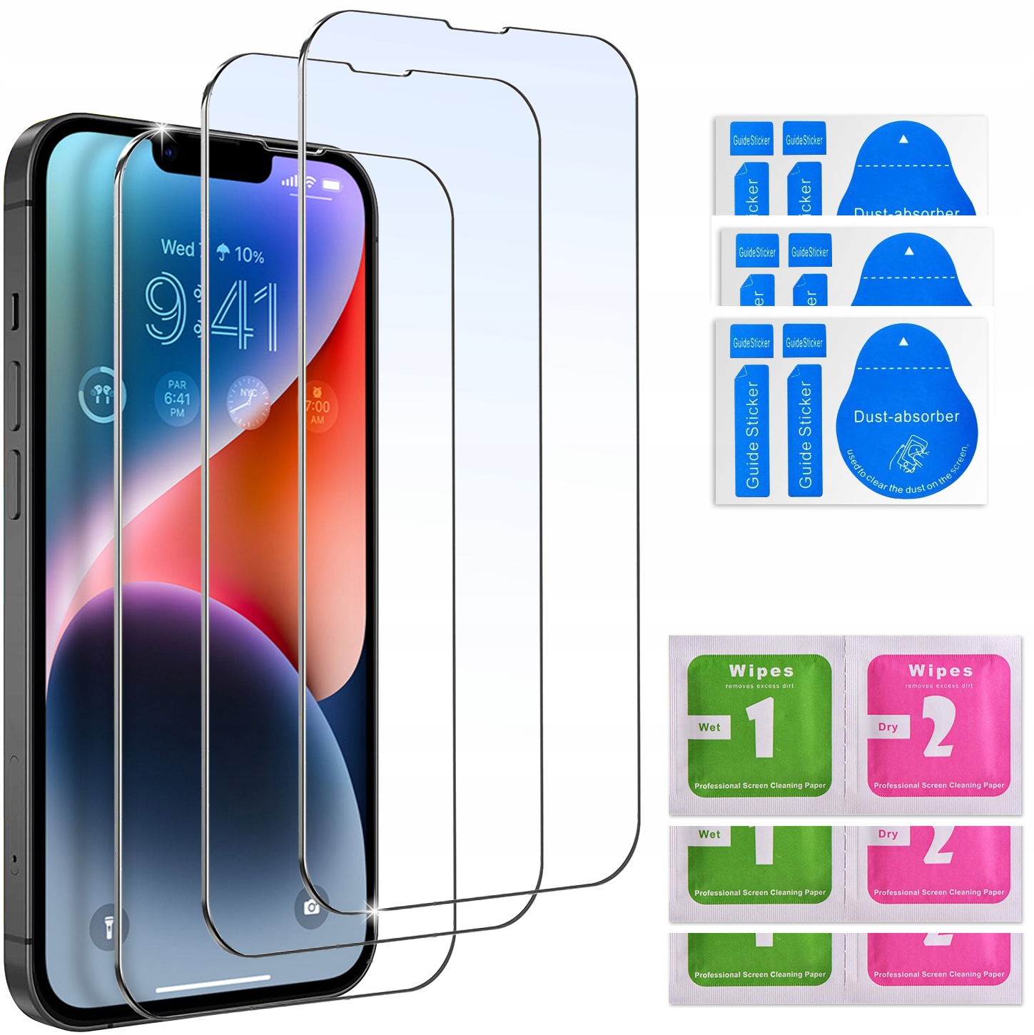 

3x Szkło Hartowane 9H do iPhone 14 14 Pro Szybka