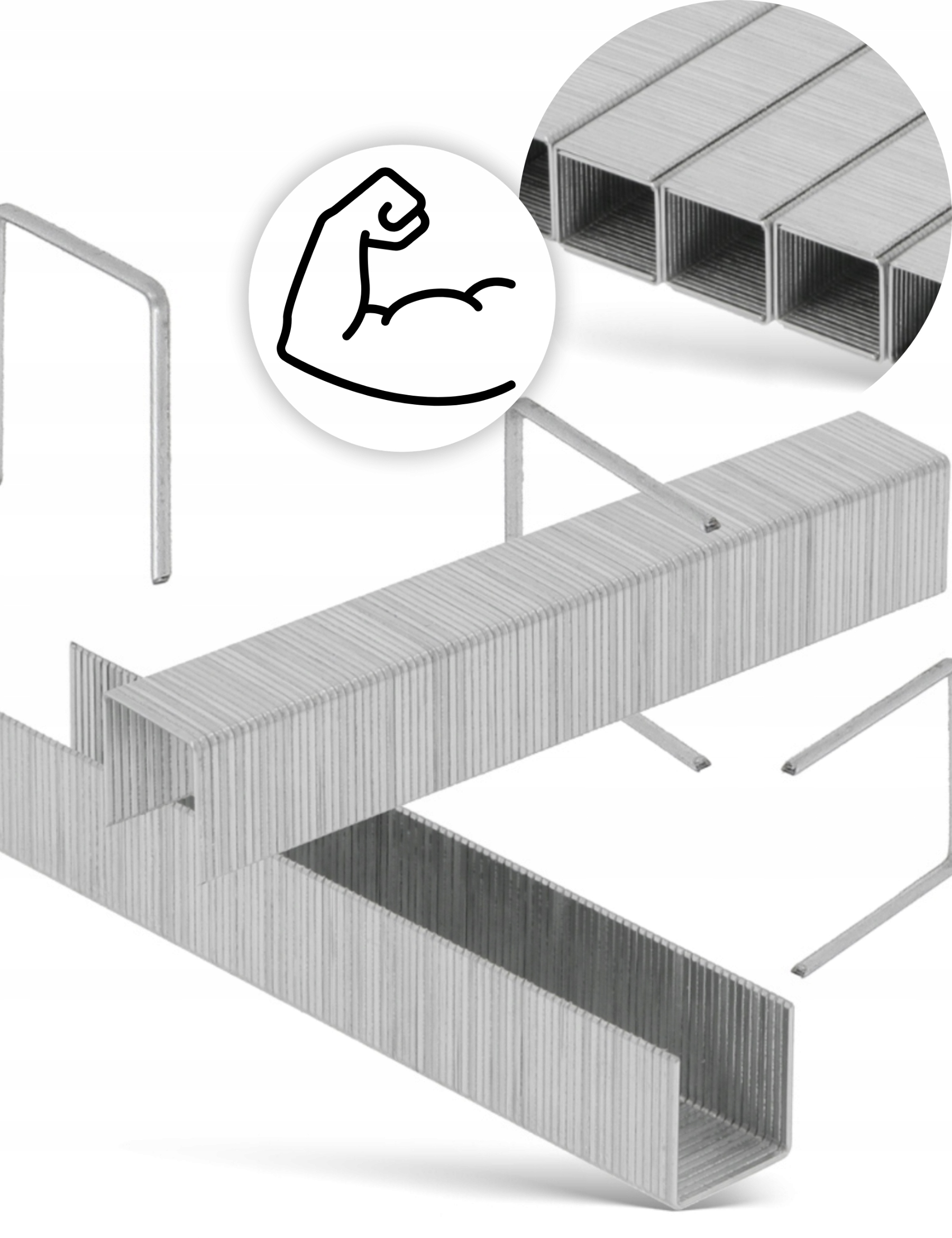 Zszywki Do Takera Tapicerskie 12mm POLAX Mocne Kod producenta 24-010