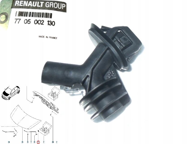 Renault OE 7705002130 spinka podpory maski Typ samochodu Samochody osobowe