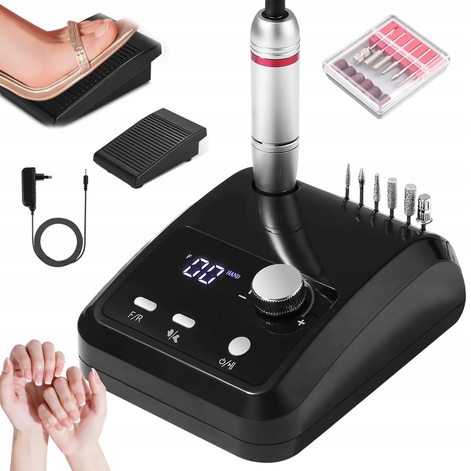 Bruska Na Nehty Profesionální Elektrická S Regulací Otáček